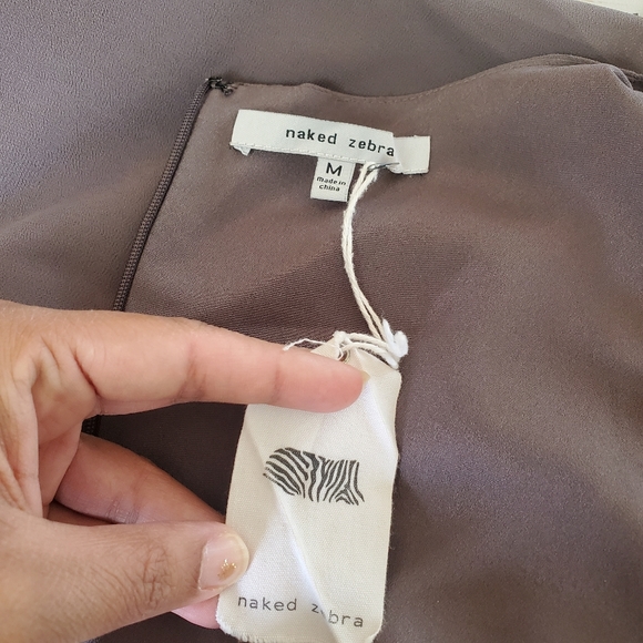 Naked Zebra Medium Gray Dress - Picture 7 of 7